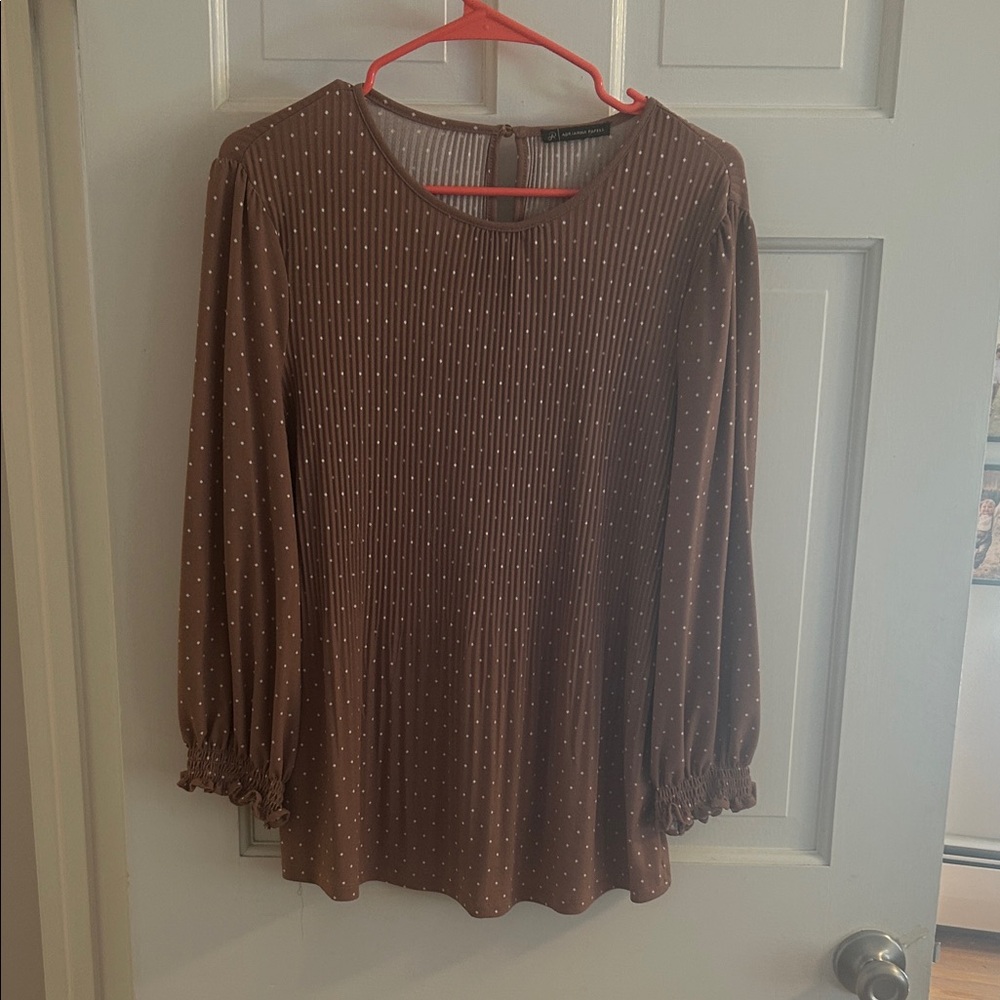 Adrianna Papell Polka Dot Blouse